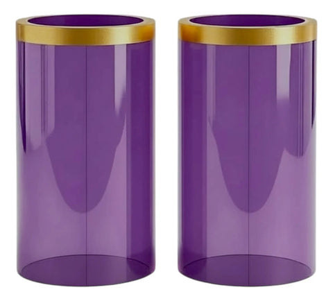 Acrylic Or Lamp Shades For Candle Holder Or Candlestick 2 Pieces 9x14