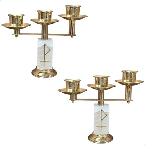 Candeleros y candelabros para el altar