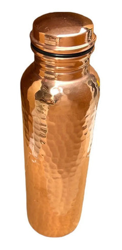 Botella De Agua Cobre Artesanal Fitness ® Salud Full Cobre