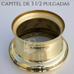 Capitel Para Cirio De 8.5 Cm O 3 1/2 Pulgadas De Diámetro