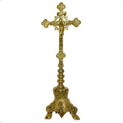 Cristo Barroco De Bronce 65 Cm Para Altar Pie De Leon Bronce