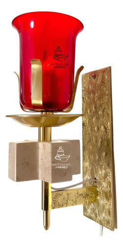 Lampara O Luz Del Santisimo Cruz 1/2 Semana C1 Dorado