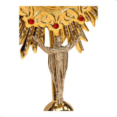 Custodia Eucarística Ostensorio Santísimo Cristo Rey 70 Cm