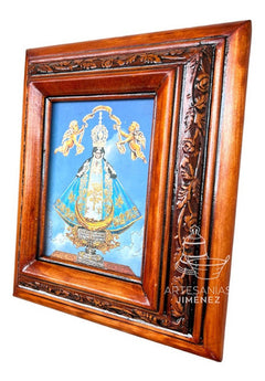 Cuadro Virgen De San Juan De Los Lagos Nogal C04 Nogal