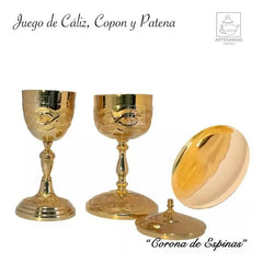 Caliz Copon Y Patena Para Iglesia O Capilla Espinas C307