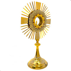 Custodia U Ostensorio Santísimo De Alpaca 52 Cm