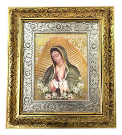 Cuadro Busto Virgen De Guadalupe 45x40 Cm C002