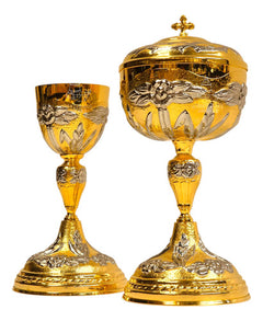Caliz Copon Y Patena Vasos Sagrados Liturgico Extra Grande