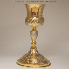 Caliz Para Iglesia O Capilla Con Patena T21 Vaso Sagrado