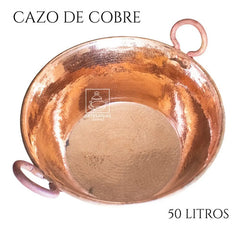 Cazo De Cobre Artesanal Capacidad 50 Litros Grueso