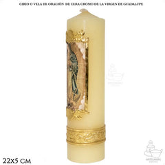 Cirio O Vela De Oración Virgen De Guadalupe