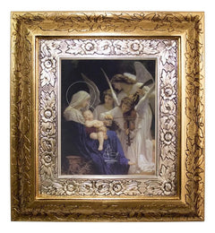 Cuadro De La Natividad 45x40 Cm A0905 Combinado Oro Y Plata Oro Y Plata