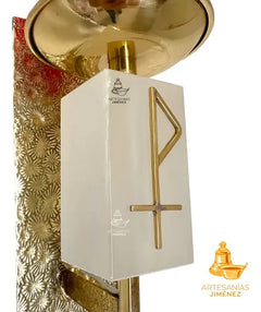 Lampara O Luz Del Santisimo Rectangular Semanal Grande C2 Dorado