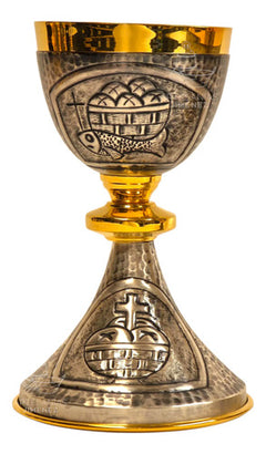 Caliz Copon Y Patena Liturgico Vaso Sagrado D07