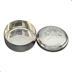 Caja Hostiaria Plateada Para Hostias Chica Panes Y Peces