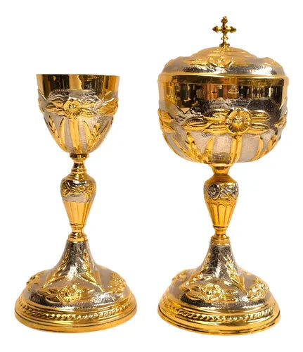 Caliz Copon Y Patena Liturgico Extra Grande