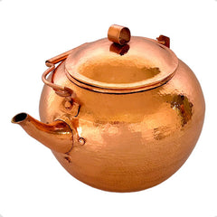 Cafetera O Tetera Con Tapa De Cobre Artesanal De 2 Litros