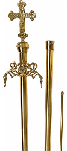 Porta Estandarte De Laton Y Bronce