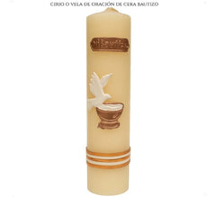 Cirio O Vela De Oración Bautizo