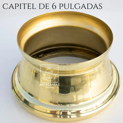 Capitel Para Cirio De 15 Cm O 6 Pulgadas De Diámetro
