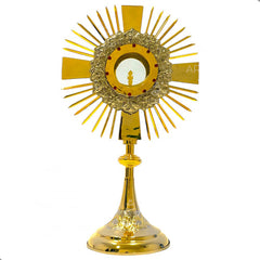 Custodia U Ostensorio Santísimo De Alpaca 52 Cm