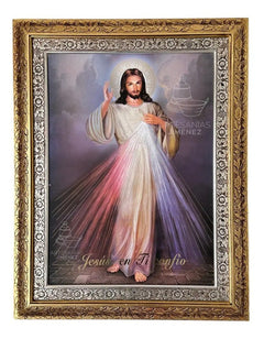 Cuadro San Jose 90x70 Cm Combinado Oro Y Plata Oro Y Plata