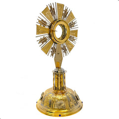Custodia Eucaristica Ostensorio Cristo Rey Alpaca 60 Cm