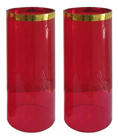 Acrílicos O Pantallas Para Cirial Color Rojo Rojo