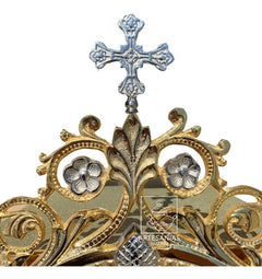 Sagrario O Tabernaculo De Bronce Grande Oro Y Niquel
