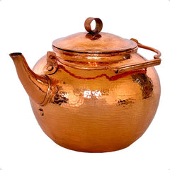Cafetera O Tetera Con Tapa De Cobre Artesanal De 2 Litros