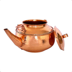 Cafetera O Tetera Con Tapa De Cobre Artesanal De 3 Litros