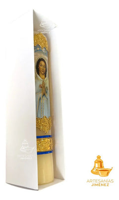 Cirio O Vela De Oración Rosa Mistica