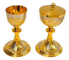 Caliz Copon Y Patena Liturgico Jhs Y Símbolos Litúrgicos C1