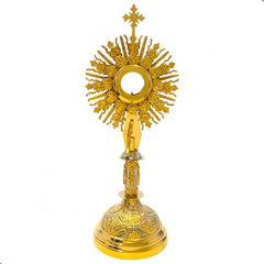 Custodia Eucaristica Ostensorio Cristo Rey Alpaca 85 Cm