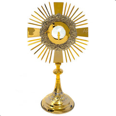 Custodia U Ostensorio Santísimo De Alpaca 52 Cm