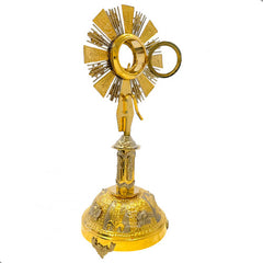 Custodia Eucaristica Ostensorio Cristo Rey Alpaca 70 Cm
