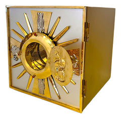 Sagrario Con Expositor De Santísimo 30x30 Cordero De Dios S1