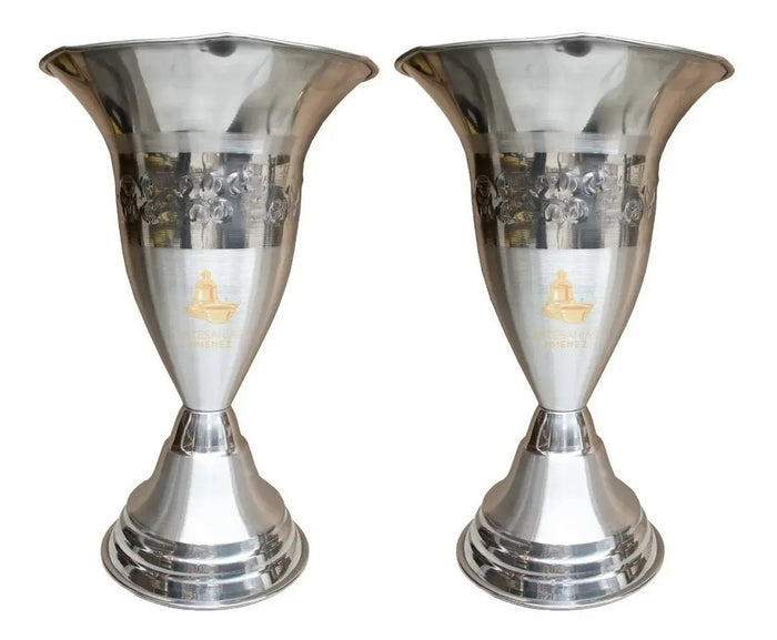 Silver Altar Vases 50 cm, Set of 6, Church & Chapel