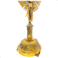 Custodia Eucaristica Ostensorio Cristo Rey Alpaca 70 Cm