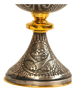 Caliz Copon Y Patena Liturgico Vaso Sagrado D06
