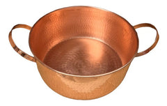Cazuela O Cacerola De Cobre Con Tapa 5 Litros Marrón