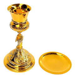 Caliz Sagrado Corazón De Jesús Y Patena Rostro Cristo Jhs