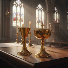 Caliz Copon Y Patena Liturgico Para Iglesia C21
