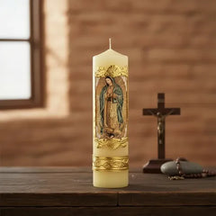 Cirio O Vela De Oración Virgen De Guadalupe