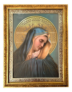 Cuadro San Jose 90x70 Cm Combinado Oro Y Plata Oro Y Plata