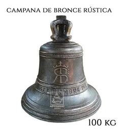Campana De Bronce Envejecida De 100 Kg Personalizada