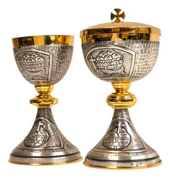 Caliz Copon Y Patena Liturgico Vaso Sagrado D03