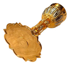 Caliz Barroco Tradicional Para Ordenación Grande Con Patena Combinado Plateado Dorado