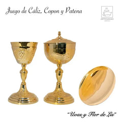 Caliz Copon Y Patena Para Iglesia O Capilla Uvas C309