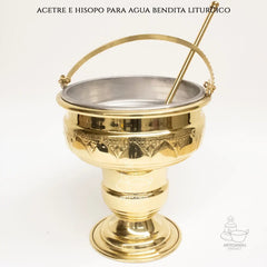 Acetre E Hisopo Para Agua Bendita Religioso A804 Mediano